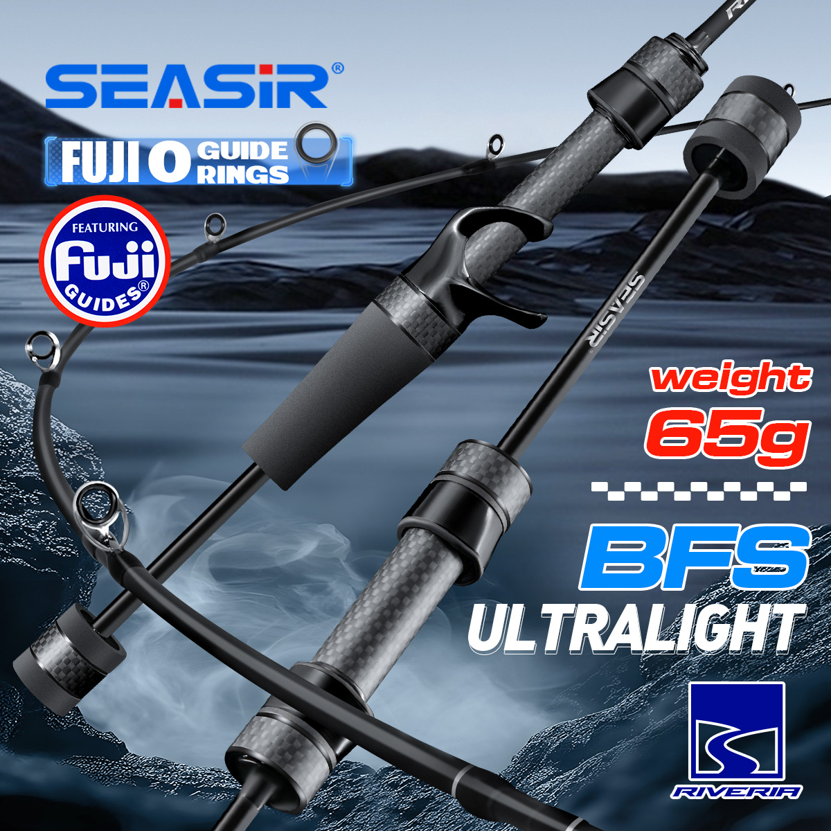 Kastking Reel Zephyr - Seasir Riveria BFS 초경량 스피닝 베이트캐스팅
