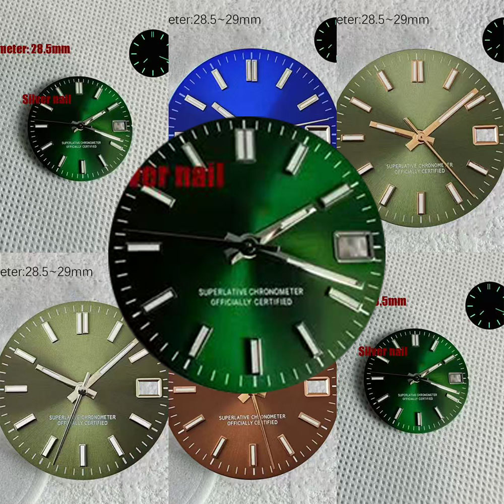 NH35 S 로고 날짜 표시 그린 28.5mm 다이얼  - Reel Case 리뷰 및 가격